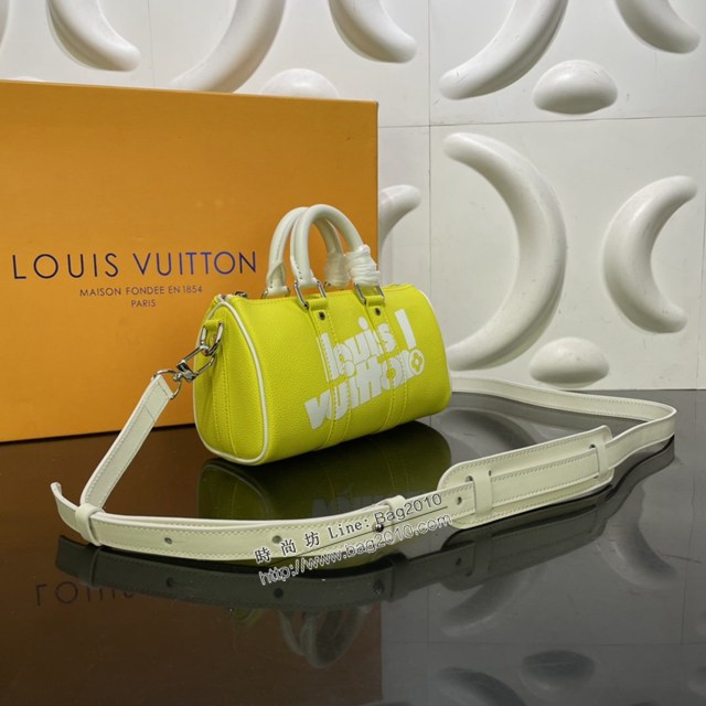 lv路易威登專櫃2022新款KeepallXS手袋 lv頂級原單louis vuitton!標識枕頭包 M80842 ydh4678